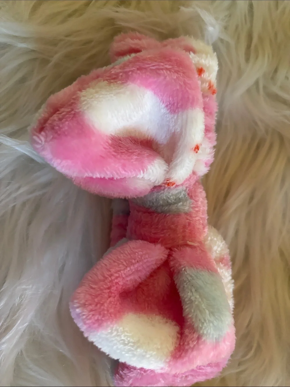 New set of 8 Multi-Colored Plush Bow Headbands.